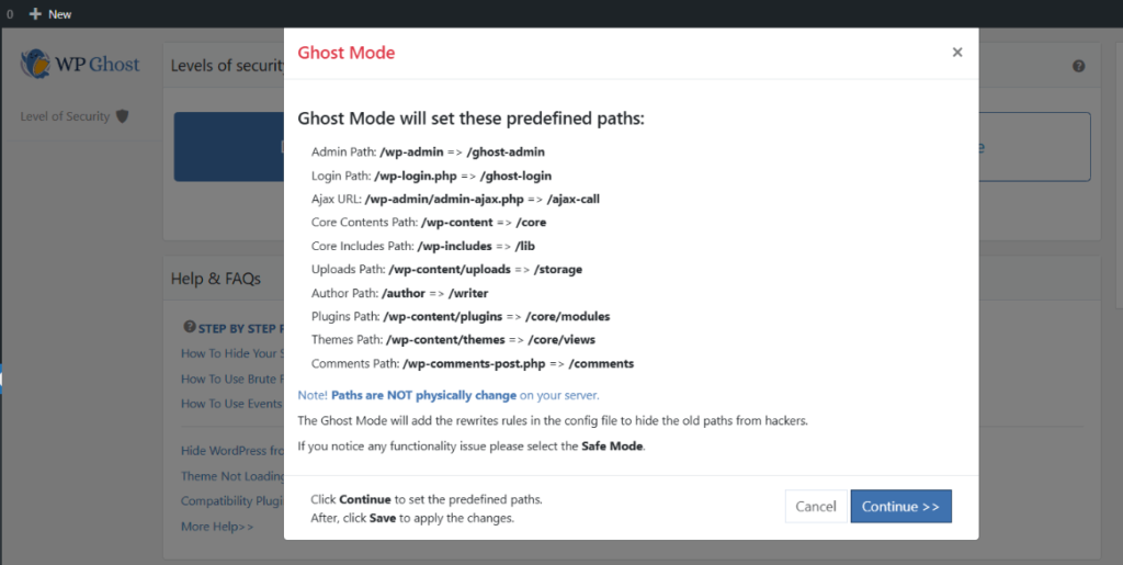New paths information