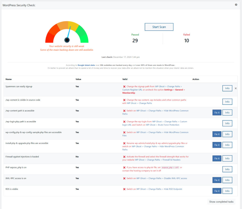 Run a Website Security Check