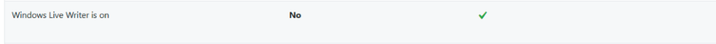 Windows Live Writer is on