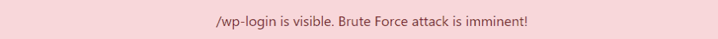 A path is visible. Brute Force attack is imminent
