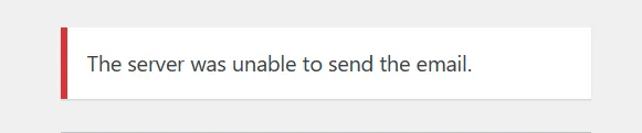 magic login link send error