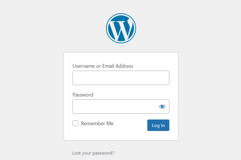 wp-login page logo