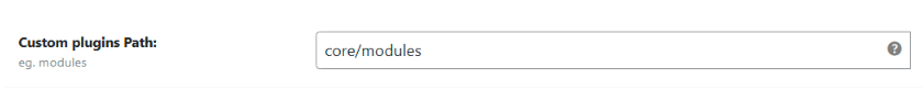 Change the Plugins Path
