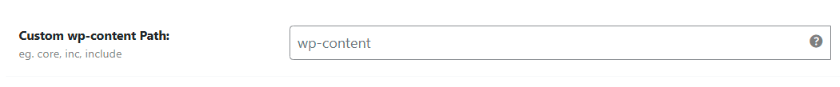 Default wp-content path