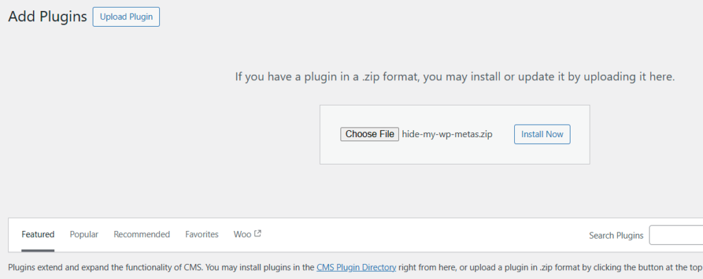 Install WP Ghost – Meta Mapping