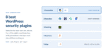Eight WordPress security plugins sorted into five defence layers, showing prevention as the least crowded layer while detection, patching, recovery and edge are full