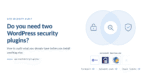 Two WordPress security plugins colliding at the same point in the request compared with two plugins acting at different points, one before PHP loads and one after